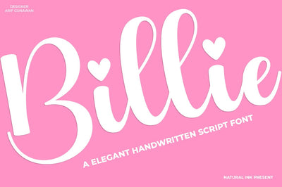 Billie Font Studio Natural Ink 