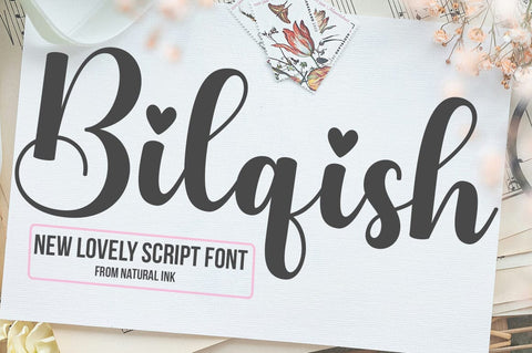 Bilqish Font Studio Natural Ink 