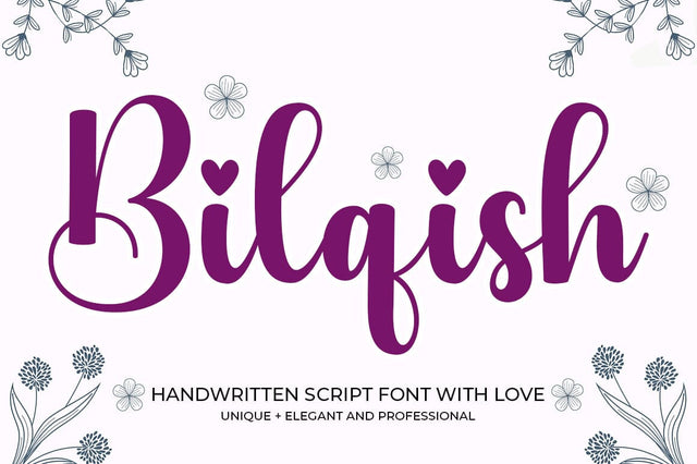 Bilqish Font Studio Natural Ink 