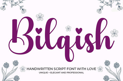 Bilqish Font Studio Natural Ink 