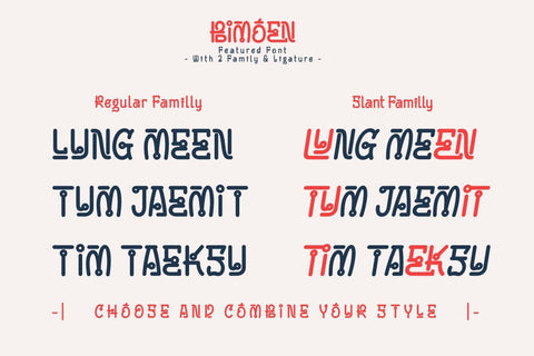 Bimoen - Korean Style Font Font twinletter 