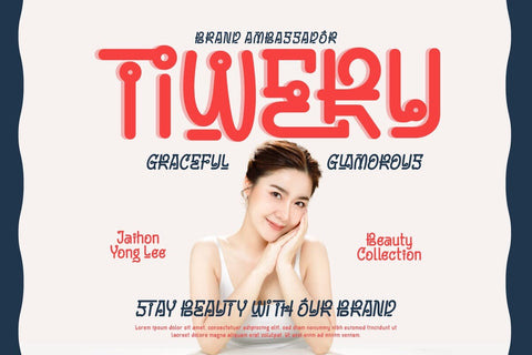 Bimoen - Korean Style Font Font twinletter 