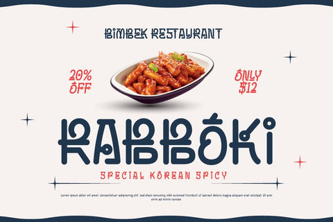 Bimoen - Korean Style Font Font twinletter 