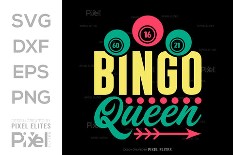 Bingo Queen SVG Bingo Game Bundle Crazy Bingo gifts Bingo Quotes Design PET 00567 SVG ETC Craft 
