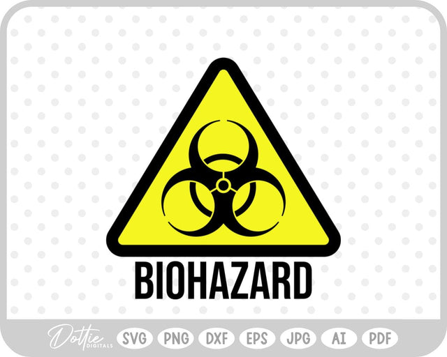 Biohazard Symbol SVG DottieDigitals 