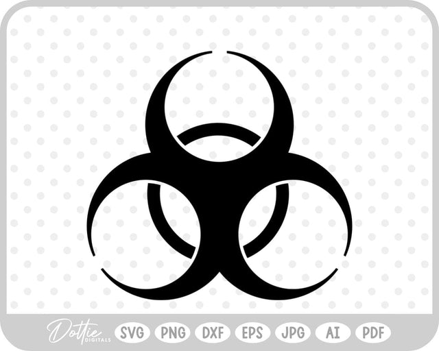 Biohazard Symbol SVG DottieDigitals 