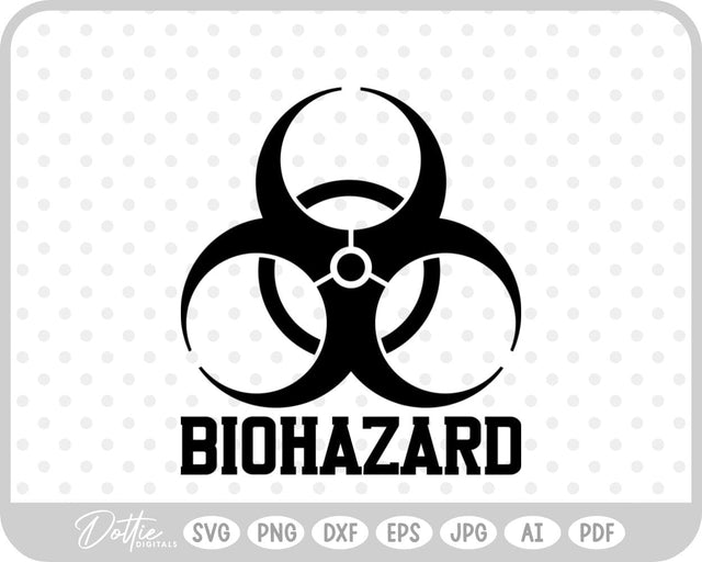 Biohazard Symbol SVG DottieDigitals 