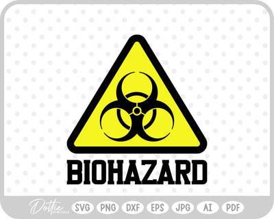 Biohazard Symbol SVG DottieDigitals 