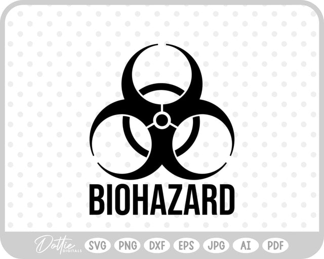 Biohazard Symbol SVG DottieDigitals 