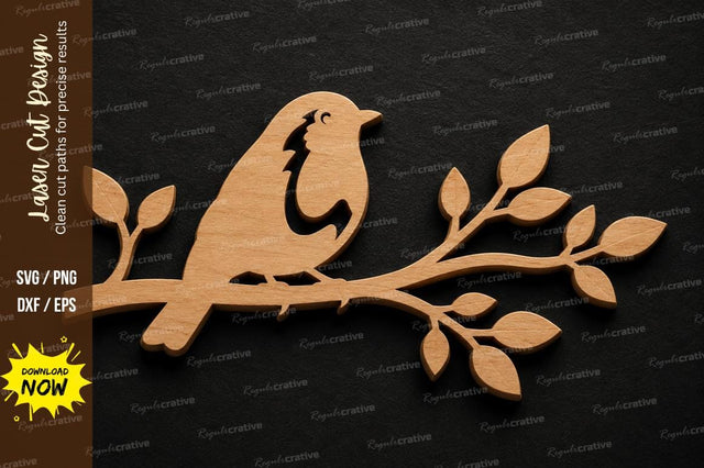 Bird Branch Wall Art SVG Laser Cut Svg Design SVG Regulrcrative 
