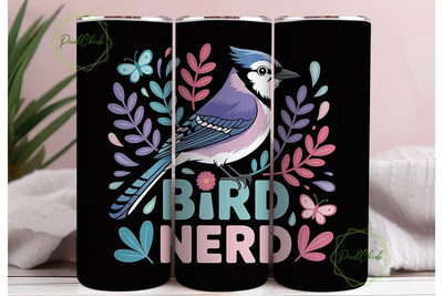 Bird Nerd 20oz Tumbler Design Sublimation PixelChick 