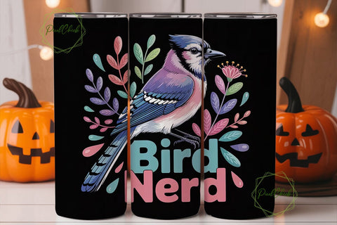 Bird Nerd 20oz Tumbler Design Sublimation PixelChick 
