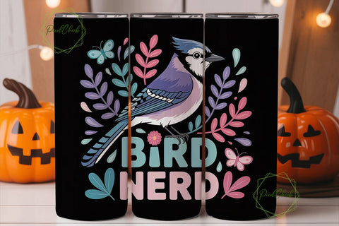Bird Nerd 20oz Tumbler Design Sublimation PixelChick 