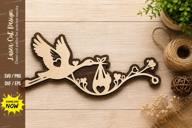 Bird Nest Branch Laser Cut SVG Design SVG Regulrcrative 