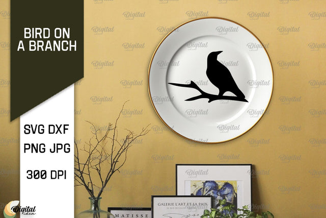 Bird On A Branch SVG. Bird SVG. Bird On Tree SVG SVG Evgenyia Guschina 