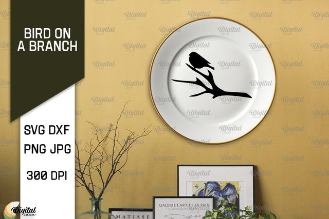 Bird On A Branch SVG. Bird SVG. Bird On Tree SVG SVG Evgenyia Guschina 