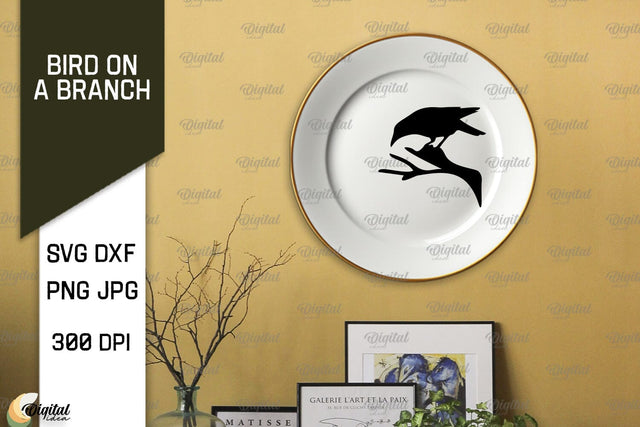 Bird On A Branch SVG. Bird SVG. Bird On Tree SVG SVG Evgenyia Guschina 