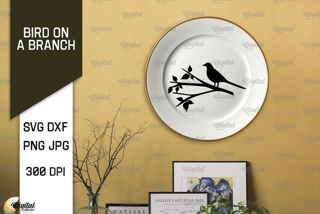 Bird On A Branch SVG. Bird SVG. Bird On Tree SVG SVG Evgenyia Guschina 