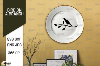Bird On A Branch SVG. Bird SVG. Bird On Tree SVG SVG Evgenyia Guschina 