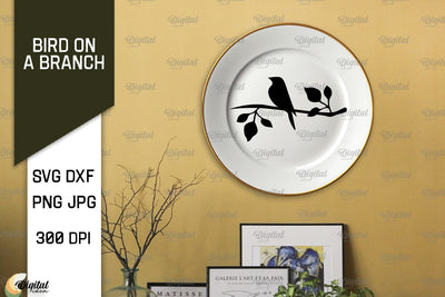 Bird On A Branch SVG. Bird SVG. Bird On Tree SVG SVG Evgenyia Guschina 
