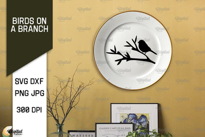 Bird On A Branch SVG. Bird SVG. Bird On Tree SVG SVG Evgenyia Guschina 