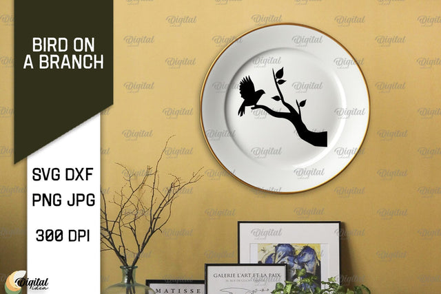 Bird On A Branch SVG. Bird SVG. Bird On Tree SVG SVG Evgenyia Guschina 