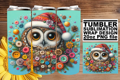 Bird Owl Sublimation Wrap: Artistic Splendor Sublimation afrosvg 