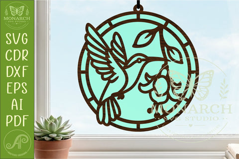 Bird Suncatcher SVG Bundle Laser cut SVG APInspireddesigns 