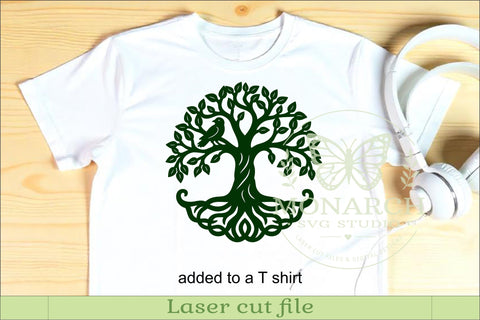 Bird Tree of Life SVG, Elegant Nature Wall Art Laser Cut SVG APInspireddesigns 