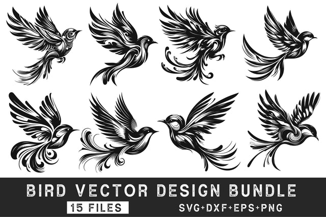Bird Vector Design Bundle SVG Rupkotha 