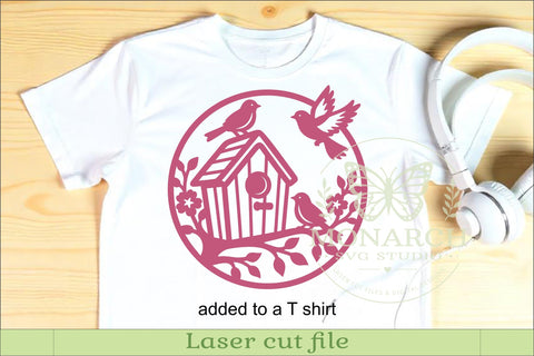 Birdhouse SVG, Bird Wall Art, Garden Decor Laser Cut File SVG APInspireddesigns 