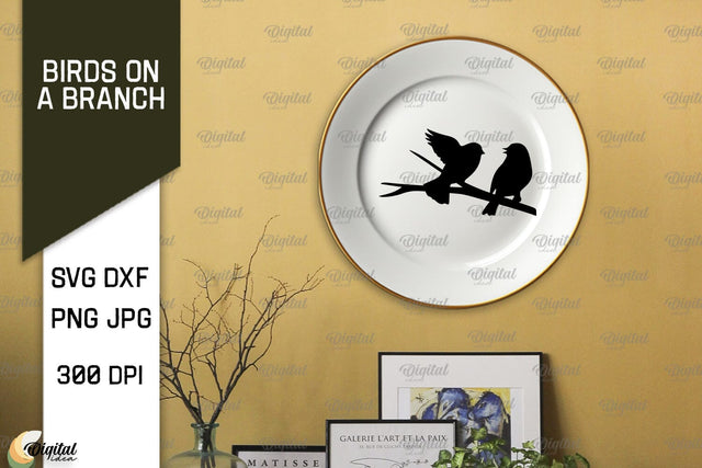 Birds On A Branch SVG. Birds SVG. Birds On Tree SVG SVG Evgenyia Guschina 
