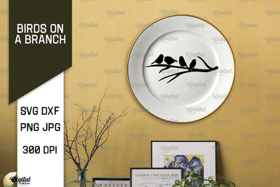 Birds On A Branch SVG. Birds SVG. Birds On Tree SVG SVG Evgenyia Guschina 