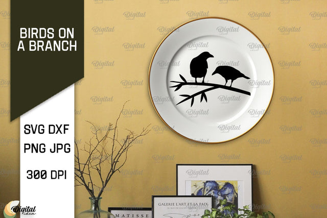 Birds On A Branch SVG. Birds SVG. Birds On Tree SVG SVG Evgenyia Guschina 