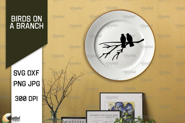 Birds On A Branch SVG. Birds SVG. Birds On Tree SVG SVG Evgenyia Guschina 