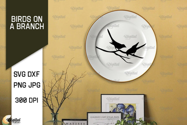 Birds On A Branch SVG. Birds SVG. Birds On Tree SVG SVG Evgenyia Guschina 