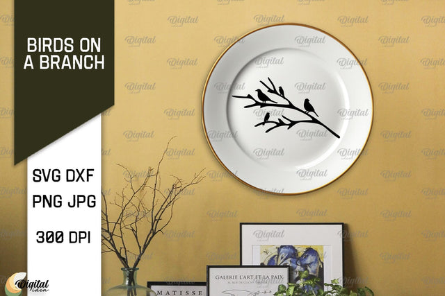 Birds On A Branch SVG. Birds SVG. Birds On Tree SVG SVG Evgenyia Guschina 