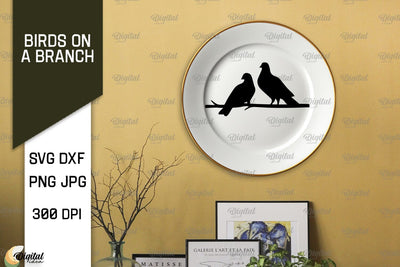 Birds On A Branch SVG. Birds SVG. Birds On Tree SVG SVG Evgenyia Guschina 