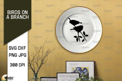 Birds On A Branch SVG. Birds SVG. Birds On Tree SVG SVG Evgenyia Guschina 