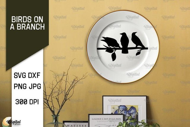 Birds On A Branch SVG. Birds SVG. Birds On Tree SVG SVG Evgenyia Guschina 