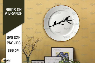 Birds On A Branch SVG. Birds SVG. Birds On Tree SVG SVG Evgenyia Guschina 