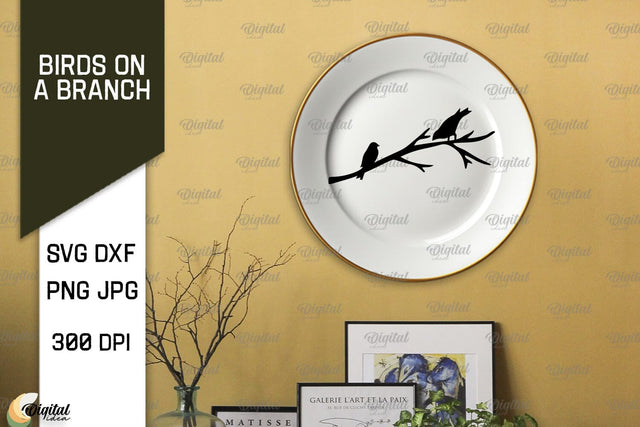 Birds On A Branch SVG. Birds SVG. Birds On Tree SVG SVG Evgenyia Guschina 