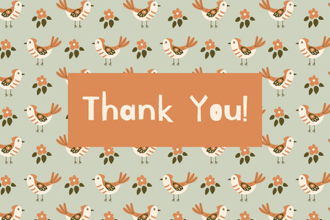 Birds Seamless Patterns Digital Pattern Rin Green 