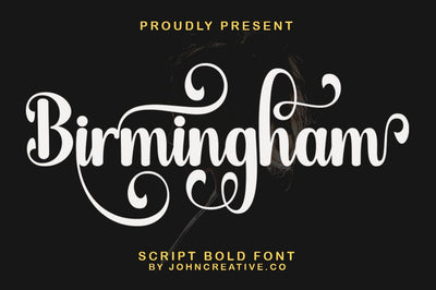 Birmingham Script Font mr.johncreative.co 