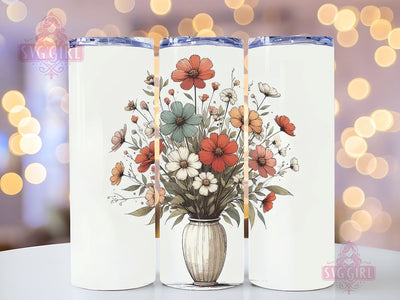 Birth Month Floral Bouquet 20oz Tumbler Wrap Sublimation Design, Straight Tapered Tumbler Wrap, Birth Month Flower Tumbler Png, Instant Digital Download Sublimation SvggirlplusArt 