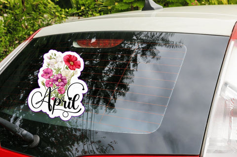 Birth Month Flower Stickers Bundle Sublimation Regulrcrative 