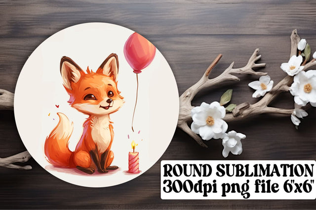 Birthday Animal Ornaments Sublimation Set Sublimation afrosvg 