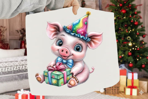 Birthday Animals Clipart PNG Bundle Sublimation SVGArt 