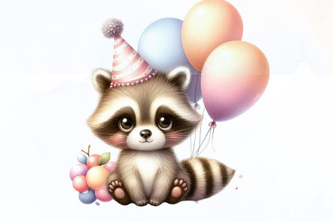 Birthday Baby Animal Clipart, Birthday Sublimation SVGista 