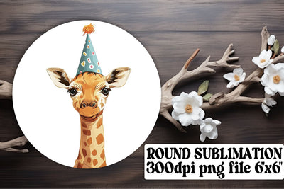 Birthday Bash Animal Keychain & Coaster Kit Sublimation afrosvg 